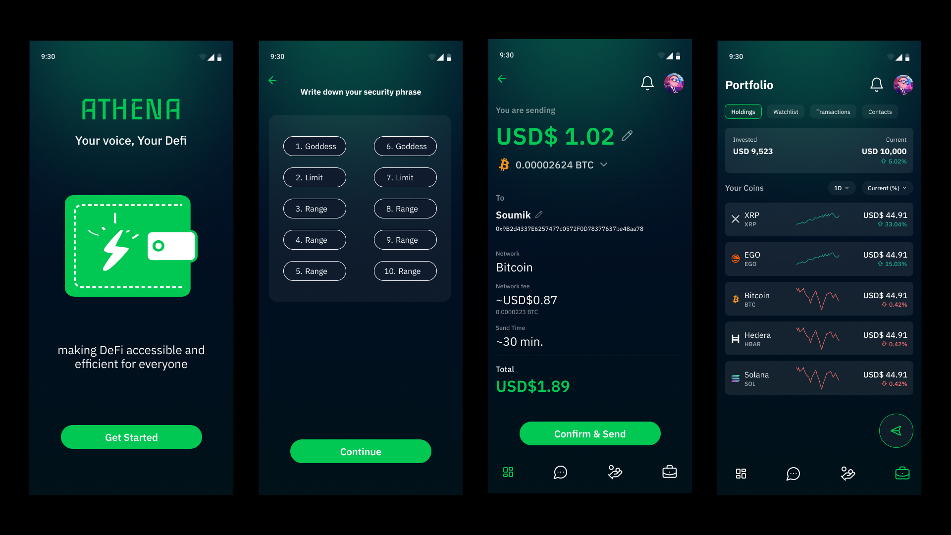 Athena Wallet App